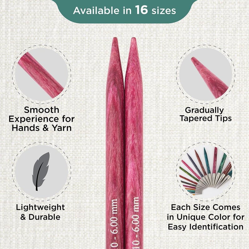 Knit Pro Dreamz Interchangeable Circular Needles 5" (13cm) | US Size 10 (6mm) - Image 2